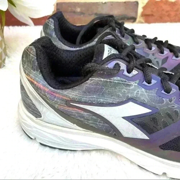 Diadora Blu Shield Mythos Hip Metallic Athletic Running Sneakers Size 7 - Picture 5 of 16